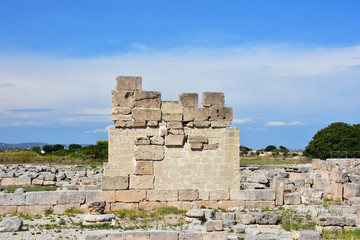Italy, Puglia, Egnazia. XVth century BC. Archaeological area of the ancient city of Puglia.