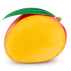 Ripe mango isolated