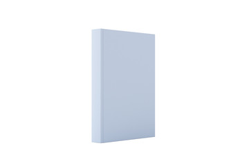 Blank book cover isolate on white background. 3D render