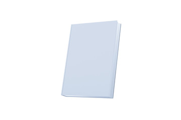 Blank book cover isolate on white background. 3D render