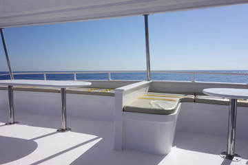 Fototapeta na wymiar yacht interior