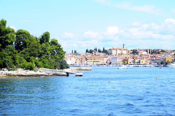 Naklejka premium Rovinj village in Croatia