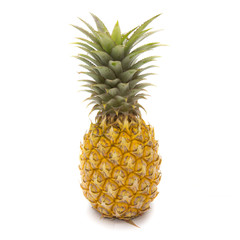 Isolated of fresh pineapple fruit on white background