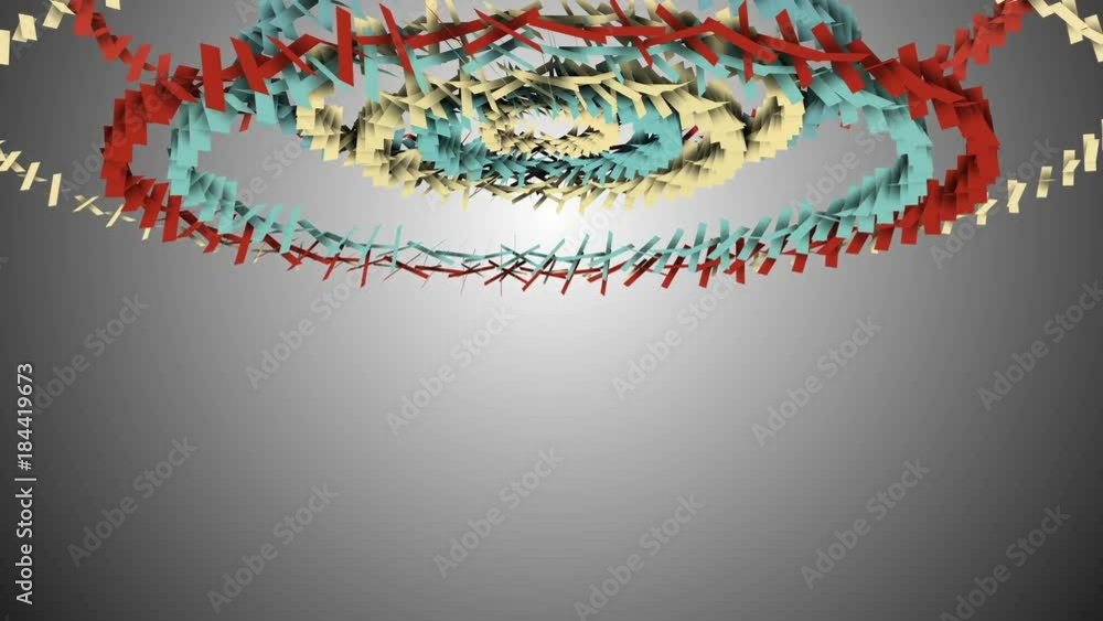 Poster expanding circles at the top of the screen. wreath. place for text. abstract background.