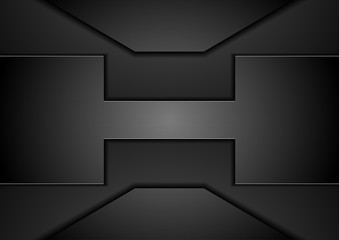 Abstract black technology futuristic background