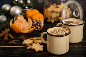 Hot chocolate with whipped cream