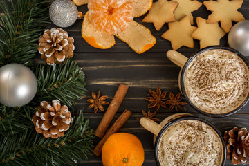 Hot chocolate with whipped cream