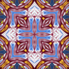 abstrakt fraktal symmetrisch illustration nahtlos