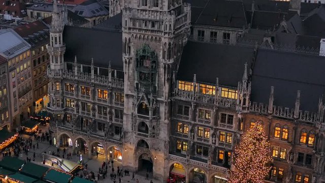 View of Munich at dusk