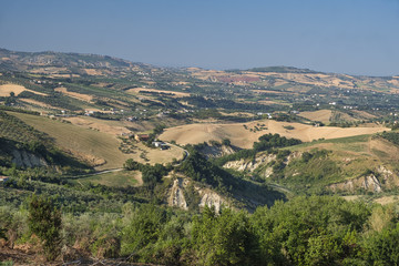 Landscape near Teramo (Abruzzi) at summer