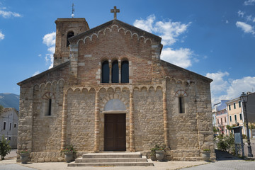 Fototapeta na wymiar Civitaquana (Pescara, Italy): church