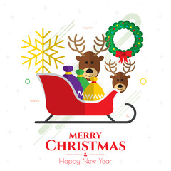 Christmas icons internet banner background.
