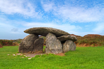 Old portal tomb in County Cork, Ireland