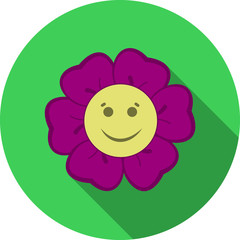 smiling flower icon