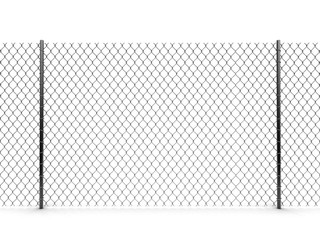 Chainlink fence. Image with clipping path - 184428418