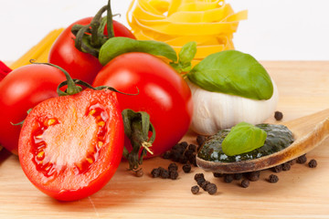 Ingredients for Italian cooking