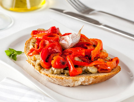 Escalivada, typical dish from Catalonia, Spain