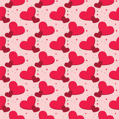 Seamless pattern with heart-shaped ,valentines vector illustration1