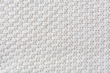 Close view of knitting pattern