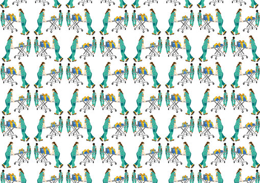 Emergency services for a sick gift