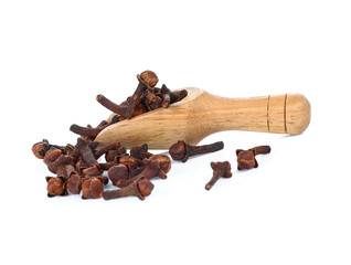 dry cloves isolate on white background