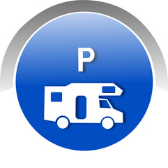 Wohnmobil Parkplatz Unterstellung Button