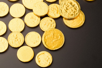 Concept Success in Business, Stack of Gold Coins