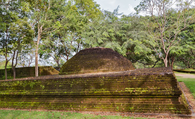 Ancient City ruins in Polonnaruwa city temple Sri Lanka. World Heritage Convention, UNESCO