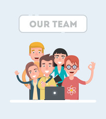 Our team - modern flat vector illustration