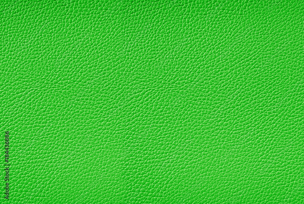 Wall mural green leather texture background