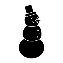 Snowman winter cartoon