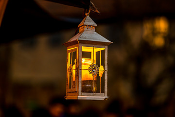 Weihnacht Dekoration Laterne Lampe