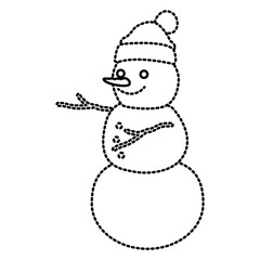 Snowman winter cartoon