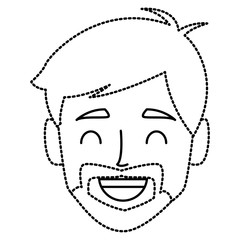 Man face cartoon