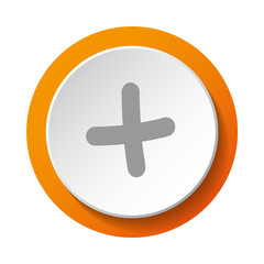 Obraz premium Addiction - plus sign. 3d button. Vector.