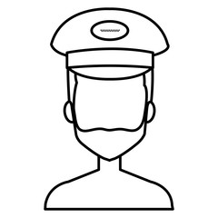 taxi driver shirtless with hat vector illustration design