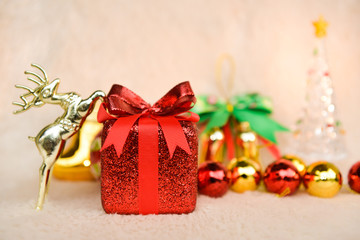 Red Christmas gift box