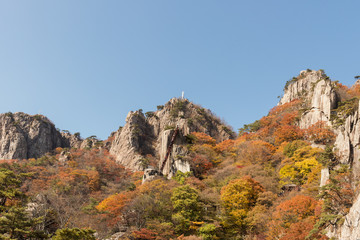 Chunbuk Wanju's foliage spot Daedun mountain climbing