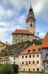 Fototapeta na wymiar Cesky Krumlov castle tower