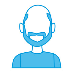 Man face cartoon icon vector illustration graphic design