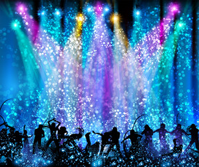 Party background party, disco, dance, scene easy all editable