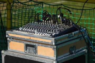 Sound mixing board