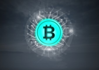 Bitcoin graphic icon
