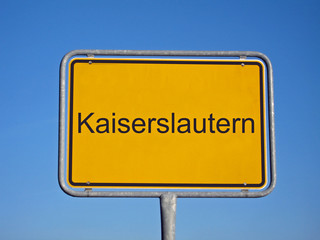 ortseingangsschild kaiserslautern