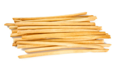 bread sticks isolated on white