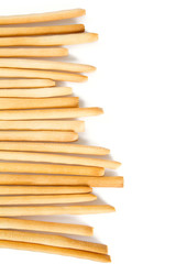 bread sticks isolated on white