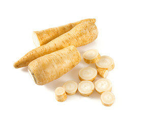 parsnip isolated on white
