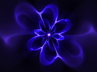 abstract flower fractal shape