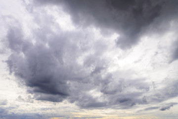 Storm clouds and sunset sky Background