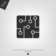 Circuit board vector icon